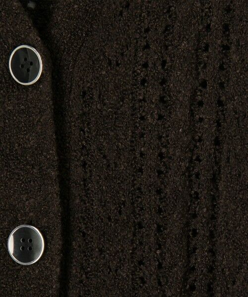 TOMORROWLAND / トゥモローランド カーディガン・ボレロ | シルクループヤーン アイレット Vネックカーディガン | 詳細9