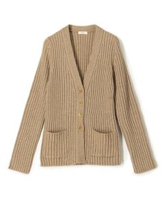 TOMORROWLAND / トゥモローランド カーディガン・ボレロ | ウールリブ Vネックカーディガン