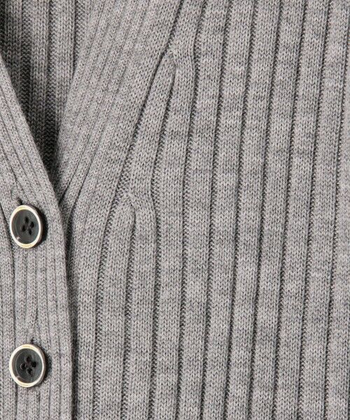 TOMORROWLAND / トゥモローランド カーディガン・ボレロ | ウールリブ Vネックカーディガン | 詳細11