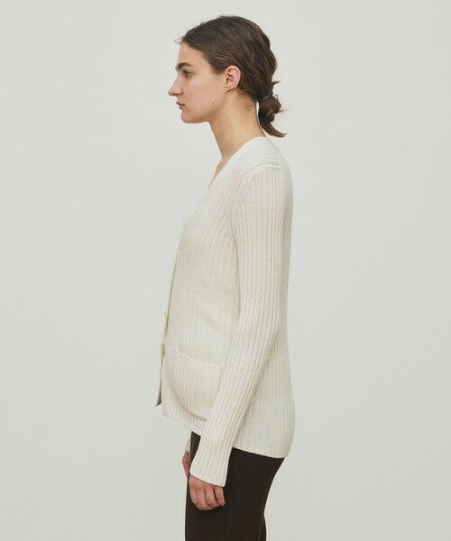 TOMORROWLAND / トゥモローランド カーディガン・ボレロ | ウールリブ Vネックカーディガン | 詳細3