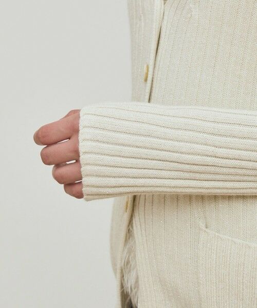 TOMORROWLAND / トゥモローランド カーディガン・ボレロ | ウールリブ Vネックカーディガン | 詳細6
