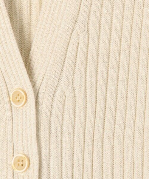 TOMORROWLAND / トゥモローランド カーディガン・ボレロ | ウールリブ Vネックカーディガン | 詳細9