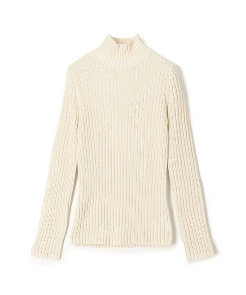 TOMORROWLAND / トゥモローランド ニット・セーター | ウールリブ ハイネックプルオーバー(12 ホワイト系)