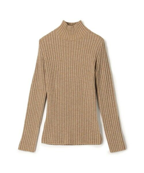 TOMORROWLAND / トゥモローランド ニット・セーター | ウールリブ ハイネックプルオーバー(44 ベージュ系)