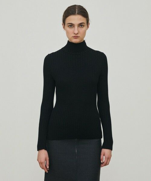 TOMORROWLAND / トゥモローランド ニット・セーター | ウールリブ ハイネックプルオーバー | 詳細2