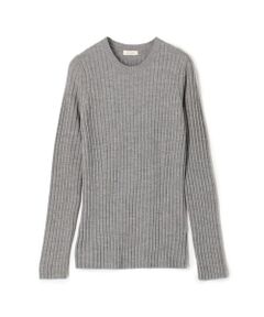 TOMORROWLAND / トゥモローランド ニット・セーター | ウールリブ クルーネックプルオーバー