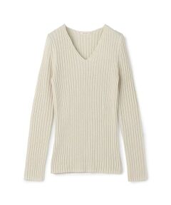 TOMORROWLAND / トゥモローランド ニット・セーター | ウールリブ Vネックプルオーバー