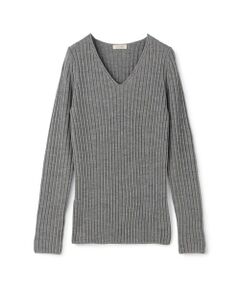 TOMORROWLAND / トゥモローランド ニット・セーター | ウールリブ Vネックプルオーバー