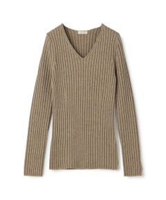 TOMORROWLAND / トゥモローランド ニット・セーター | ウールリブ Vネックプルオーバー