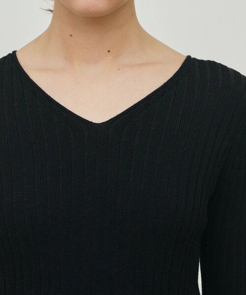 TOMORROWLAND / トゥモローランド ニット・セーター | ウールリブ Vネックプルオーバー | 詳細5