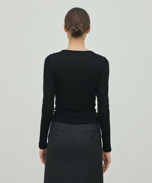 TOMORROWLAND / トゥモローランド カーディガン・ボレロ | レーヨンアーガイルチェック クルーネックカーディガン | 詳細4