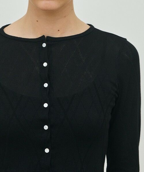 TOMORROWLAND / トゥモローランド カーディガン・ボレロ | レーヨンアーガイルチェック クルーネックカーディガン | 詳細5