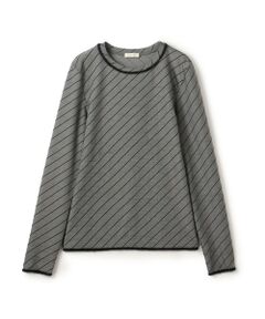 TOMORROWLAND / トゥモローランド カットソー（半袖以外） | ダイアゴナルジャージー クルーネックプルオーバー