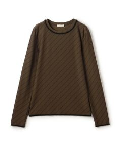 TOMORROWLAND / トゥモローランド カットソー（半袖以外） | ダイアゴナルジャージー クルーネックプルオーバー