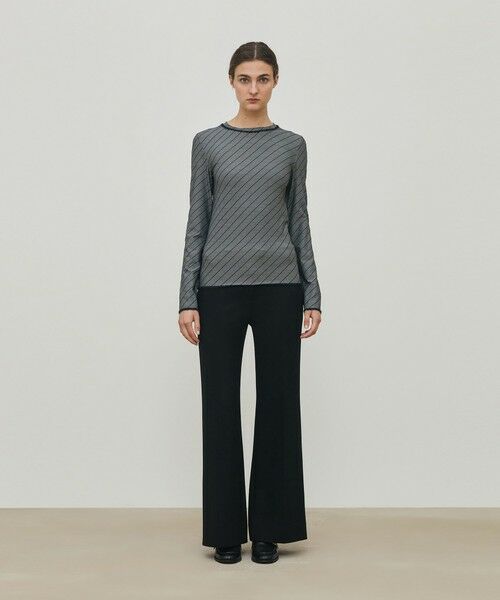 TOMORROWLAND / トゥモローランド カットソー（半袖以外） | ダイアゴナルジャージー クルーネックプルオーバー | 詳細1