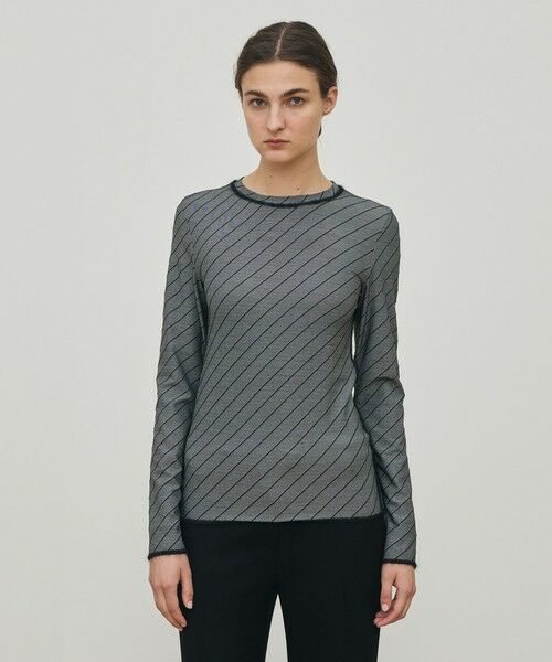 TOMORROWLAND / トゥモローランド カットソー（半袖以外） | ダイアゴナルジャージー クルーネックプルオーバー | 詳細2