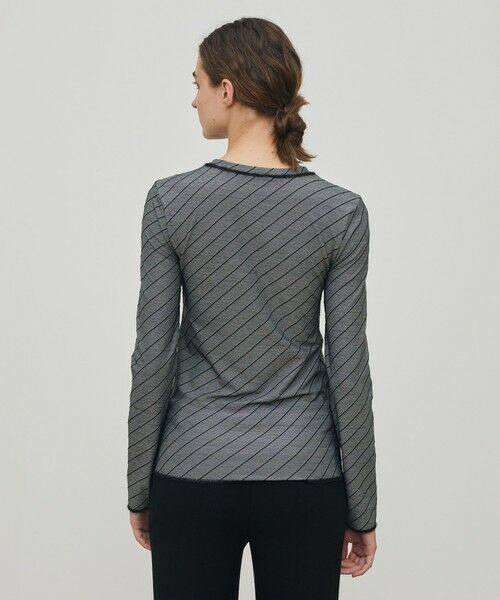 TOMORROWLAND / トゥモローランド カットソー（半袖以外） | ダイアゴナルジャージー クルーネックプルオーバー | 詳細4