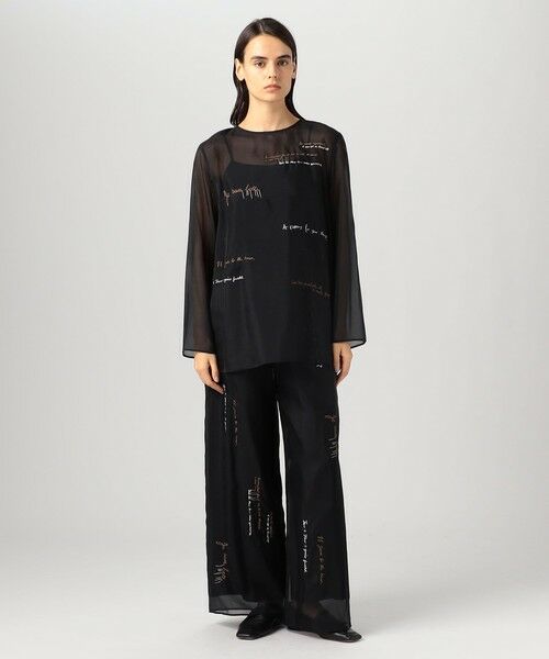 TOMORROWLAND / トゥモローランド その他パンツ | メッセージエンブロイダリー ドローストリングパンツ | 詳細1