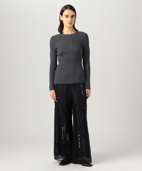 TOMORROWLAND / トゥモローランド その他パンツ | メッセージエンブロイダリー ドローストリングパンツ | 詳細2