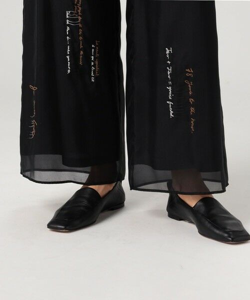 TOMORROWLAND / トゥモローランド その他パンツ | メッセージエンブロイダリー ドローストリングパンツ | 詳細9