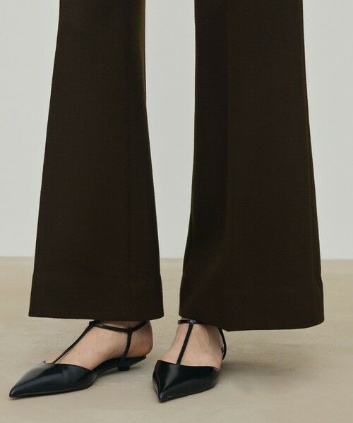 TOMORROWLAND / トゥモローランド スラックス・ドレスパンツ | ナチュラルストレッチウール セミフレアパンツ | 詳細10