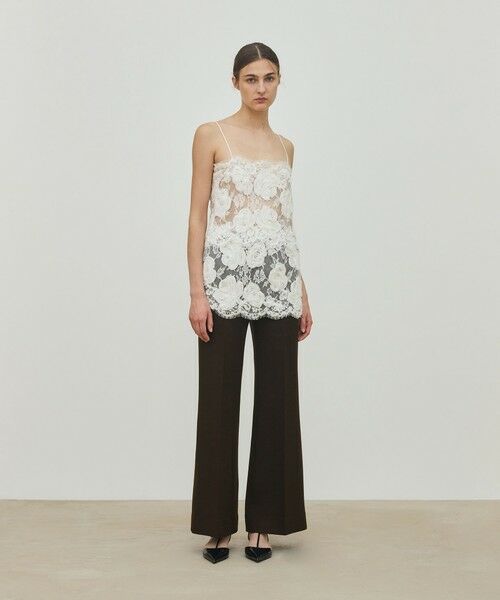 TOMORROWLAND / トゥモローランド スラックス・ドレスパンツ | ナチュラルストレッチウール セミフレアパンツ | 詳細2