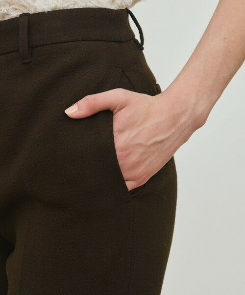 TOMORROWLAND / トゥモローランド スラックス・ドレスパンツ | ナチュラルストレッチウール セミフレアパンツ | 詳細9