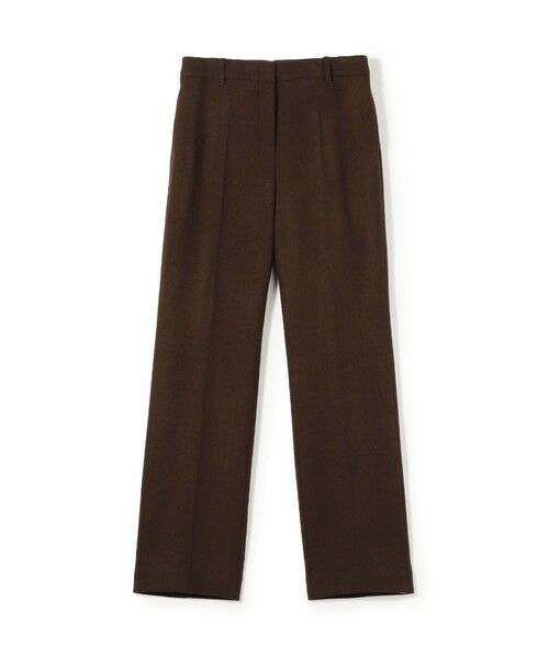 TOMORROWLAND/トゥモローランド ナチュラルストレッチウール スリムパンツ 47 ブラウン 32(5号)
