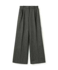 TOMORROWLAND / トゥモローランド スラックス・ドレスパンツ | シェトランドへリンボーン ワイドパンツ