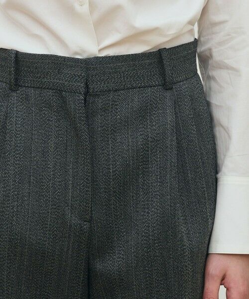 TOMORROWLAND / トゥモローランド スラックス・ドレスパンツ | シェトランドへリンボーン ワイドパンツ | 詳細6