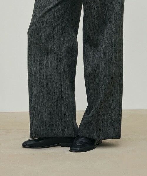 TOMORROWLAND / トゥモローランド スラックス・ドレスパンツ | シェトランドへリンボーン ワイドパンツ | 詳細9