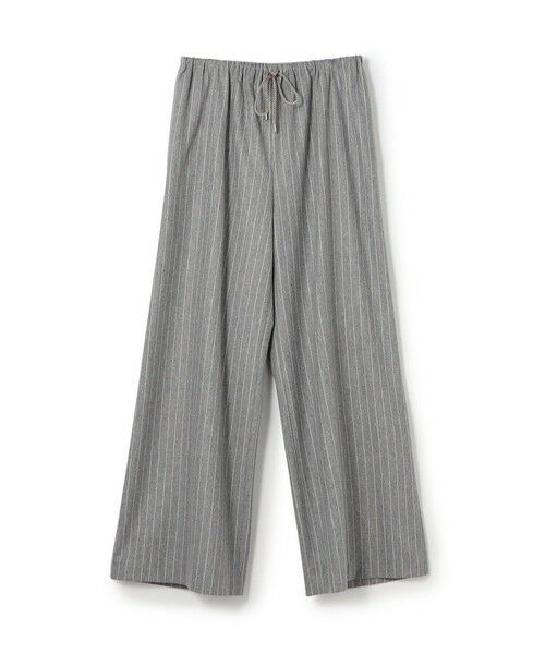 TOMORROWLAND/トゥモローランド ウールポプリンメルトン ドロストパンツ 14 グレー系 34(7号)