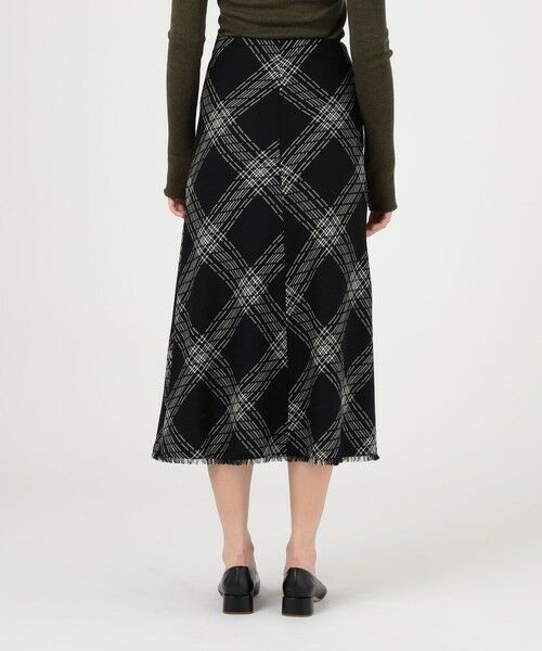 TOMORROWLAND / トゥモローランド ロング・マキシ丈スカート | ハイツイストウールチェック ラップスカート | 詳細4