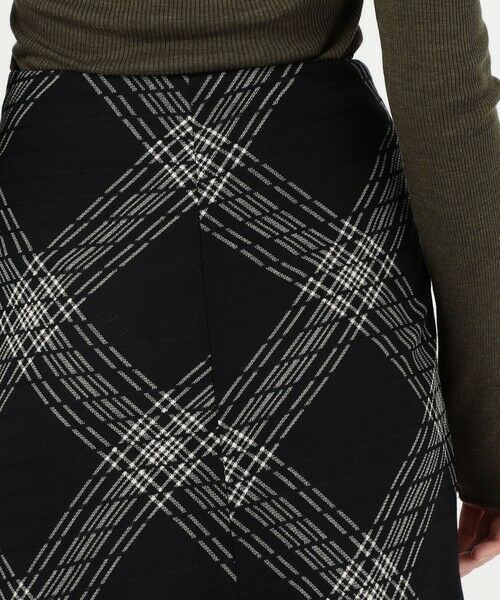 TOMORROWLAND / トゥモローランド ロング・マキシ丈スカート | ハイツイストウールチェック ラップスカート | 詳細7