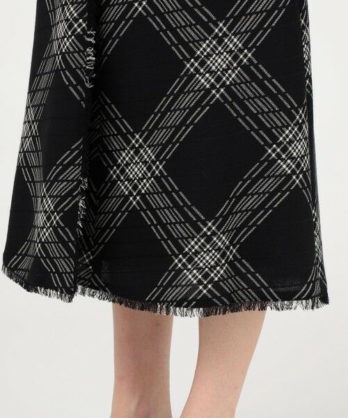TOMORROWLAND / トゥモローランド ロング・マキシ丈スカート | ハイツイストウールチェック ラップスカート | 詳細8