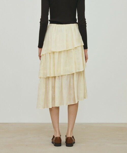 TOMORROWLAND / トゥモローランド ミニ・ひざ丈スカート | ムービングシャドウ ジャガード ティアードスカート | 詳細5