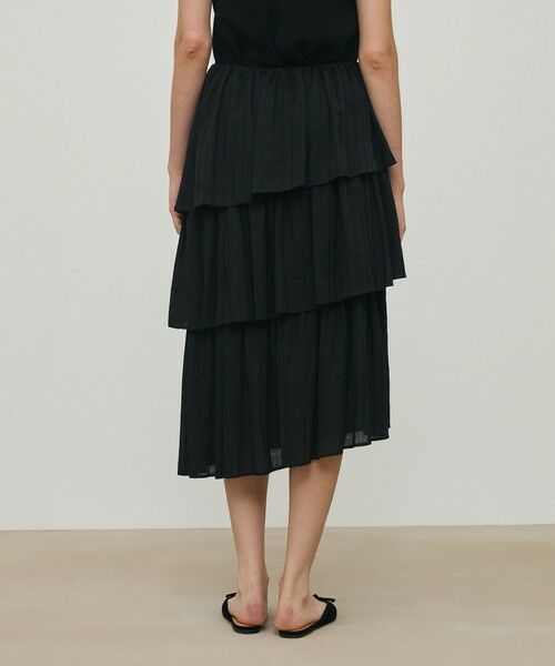 TOMORROWLAND / トゥモローランド ミニ・ひざ丈スカート | ドットストライプジャガード  ティアードスカート | 詳細4