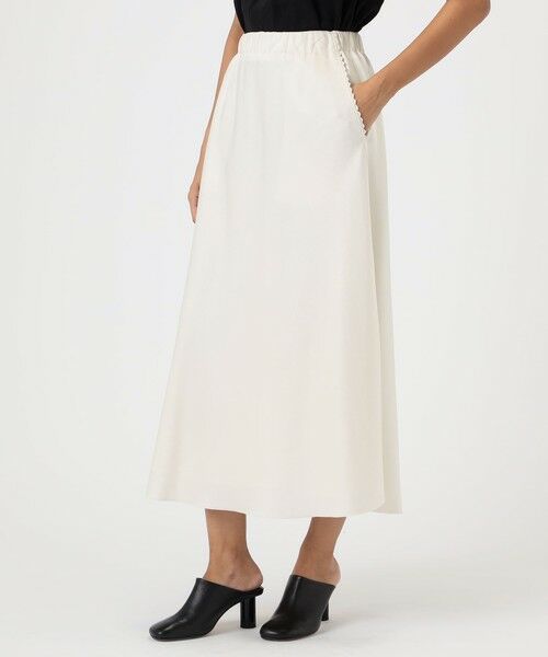 TOMORROWLAND / トゥモローランド ロング・マキシ丈スカート | サテンジョーゼット セミマーメイドスカート | 詳細2
