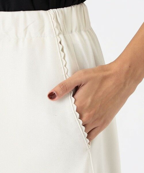 TOMORROWLAND / トゥモローランド ロング・マキシ丈スカート | サテンジョーゼット セミマーメイドスカート | 詳細6