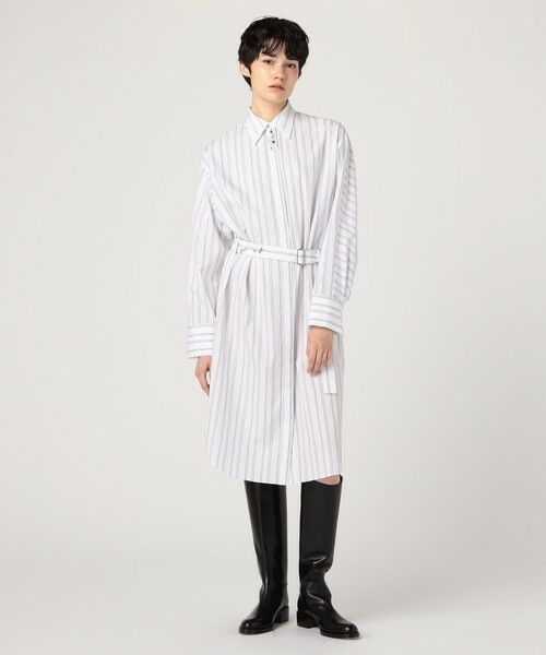 TOMORROWLAND / トゥモローランド ミニ丈・ひざ丈ワンピース | コンパクトプレーンコットン シャツワンピース | 詳細1