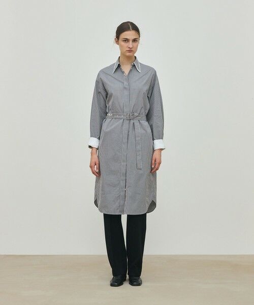 TOMORROWLAND / トゥモローランド ミニ丈・ひざ丈ワンピース | コンパクトプレーンコットン シャツワンピース | 詳細15