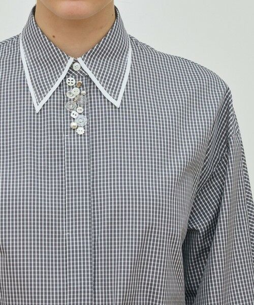 TOMORROWLAND / トゥモローランド ミニ丈・ひざ丈ワンピース | コンパクトプレーンコットン シャツワンピース | 詳細17