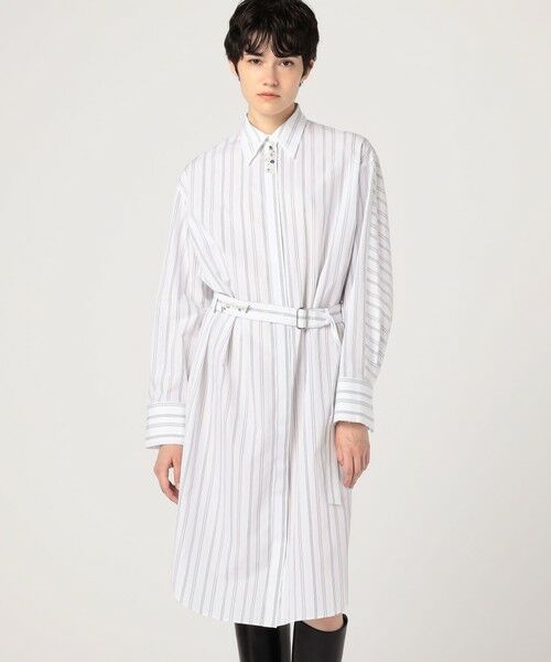 TOMORROWLAND / トゥモローランド ミニ丈・ひざ丈ワンピース | コンパクトプレーンコットン シャツワンピース | 詳細2