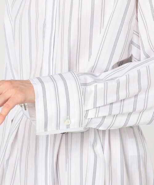 TOMORROWLAND / トゥモローランド ミニ丈・ひざ丈ワンピース | コンパクトプレーンコットン シャツワンピース | 詳細8