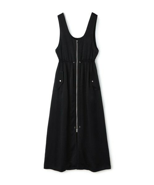 TOMORROWLAND/トゥモローランド ロイヤルウールサテン ノースリーブドレス 19 ブラック F TOMORROWLAND/トゥモローランド ロイヤルウールサテン ノースリーブドレス 19 ブラック F