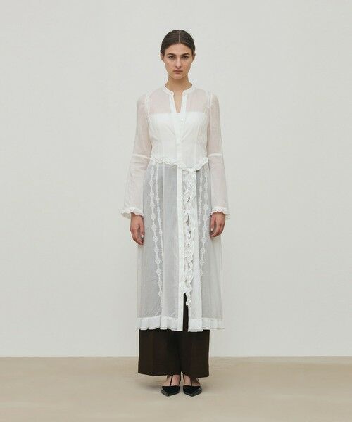 TOMORROWLAND / トゥモローランド ロング・マキシ丈ワンピース | チェーンレースエンブロイダリー Aラインドレス | 詳細1