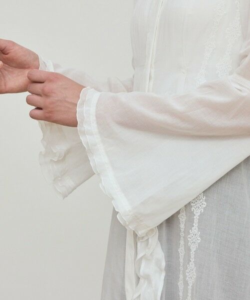 TOMORROWLAND / トゥモローランド ロング・マキシ丈ワンピース | チェーンレースエンブロイダリー Aラインドレス | 詳細5