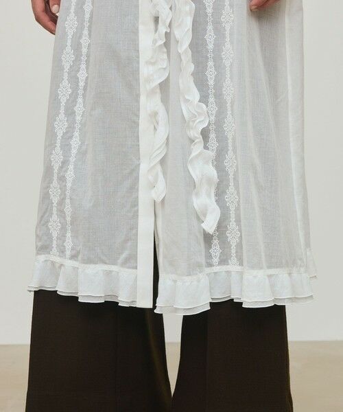 TOMORROWLAND / トゥモローランド ロング・マキシ丈ワンピース | チェーンレースエンブロイダリー Aラインドレス | 詳細7