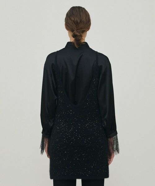 TOMORROWLAND / トゥモローランド ミニ丈・ひざ丈ワンピース | フォックスカシミヤ キャミソールドレス | 詳細4