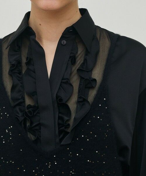 TOMORROWLAND / トゥモローランド ミニ丈・ひざ丈ワンピース | フォックスカシミヤ キャミソールドレス | 詳細5